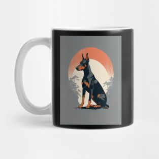 Doberman Dog 1 - Japanese Retro Art Mug